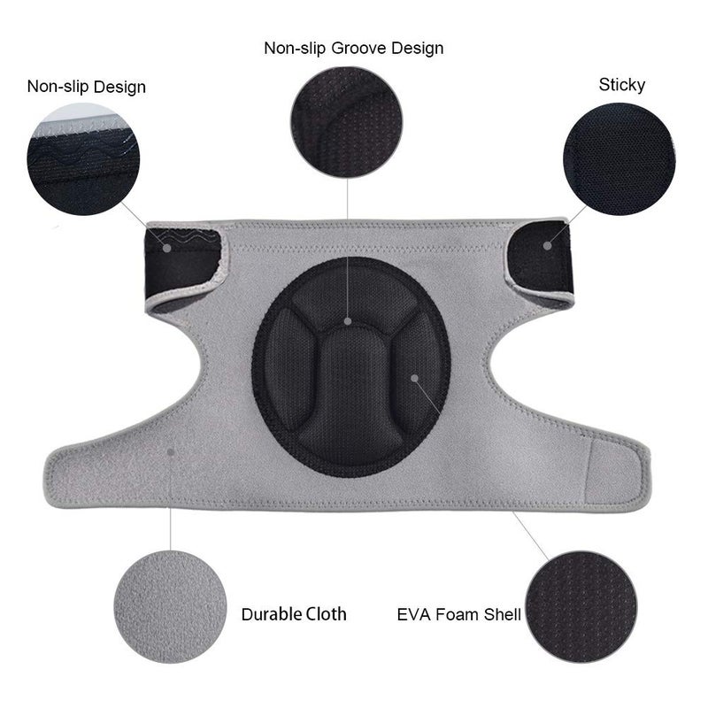JYSW Knee Pads Comfortable Non-Slip, Thick Extra Foam Cushion kneepads for Scrubbing Floors, Gardening, Yoga & Construction, Soft Inner Liner, Strong Double Straps and Adjustable Easily for women(L) - Image 3